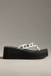 Seychelles Skyscraper Platform Thong Sandals In White