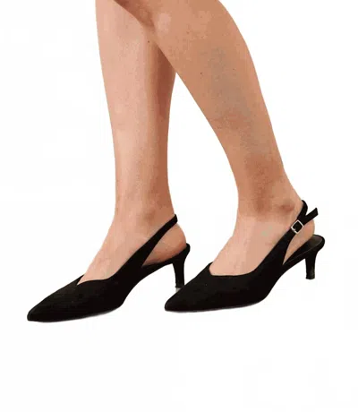 Seychelles Slingback Stacked High Heels In Black