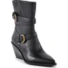 Seychelles Speak Up Short Western Boot In Black