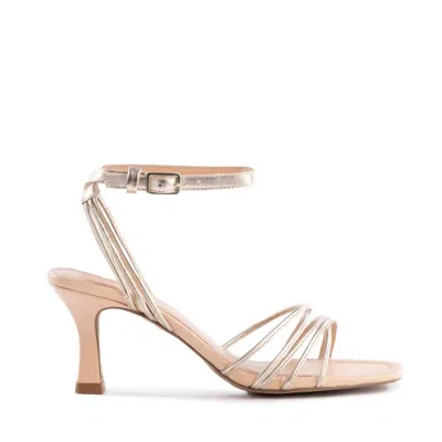 Seychelles Starboard Heels In Gold/vachetta In Beige