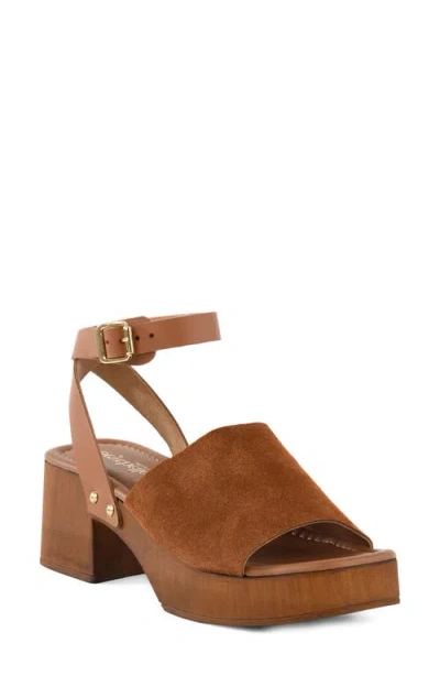 Seychelles Step Forward Ankle Strap Platform Sandal In Multi