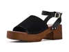 Seychelles Step Forward Ankle Strap Platform Sandal In Black