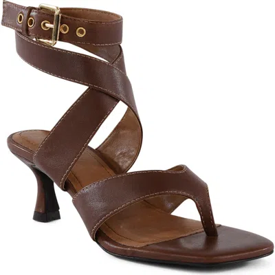 Seychelles Stroke Of Luck Ankle Strap Sandal In Brown