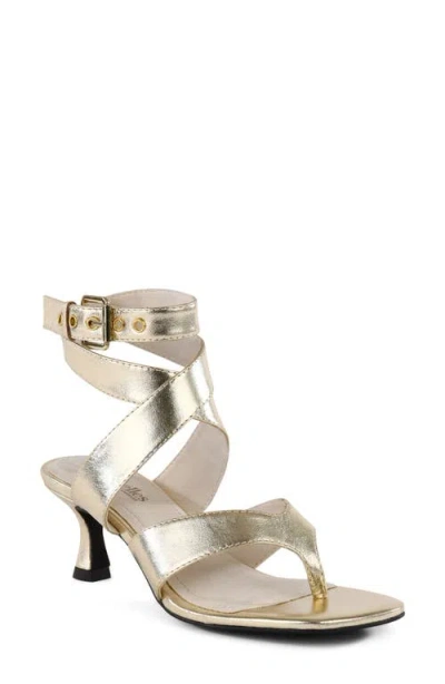 Seychelles Stroke Of Luck Ankle Strap Sandal In Gold