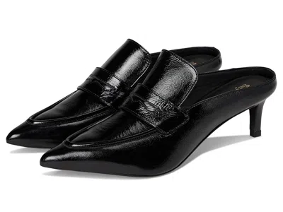 Seychelles Stunner Crinkle Leather Mule In Black