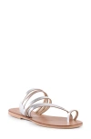 Seychelles Summer Rain Toe Loop Sandal In Silver