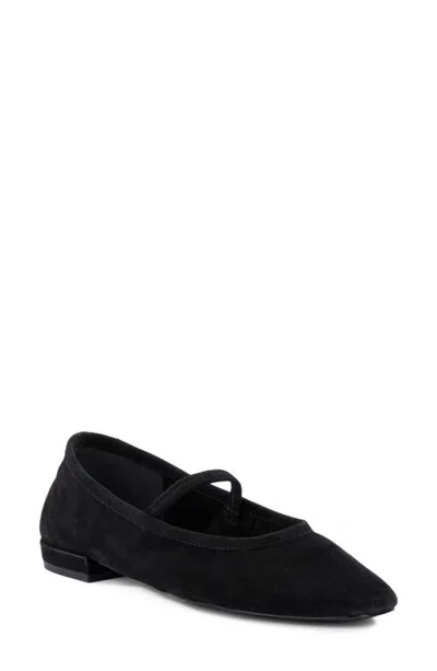 Seychelles Sweetheart Ii Leather Mary Jane Flat In Black