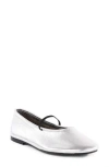 Seychelles Neon Moon Metallic Mary Jane Flat In Silver