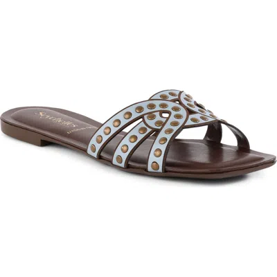 Seychelles Treasure Studded Slide Sandal In Blue