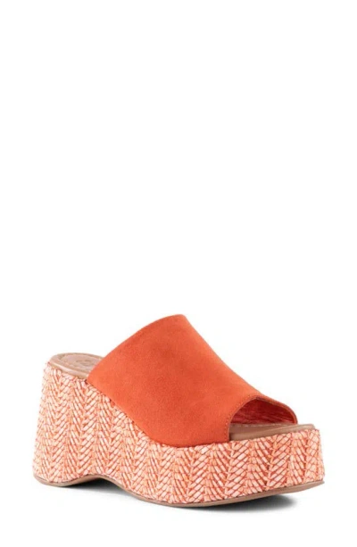 Seychelles Tulip Platform Sandal In Orange