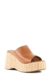 Seychelles Tulip Womens Woven Leather Platform Sandals In Tan