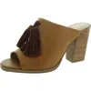 Seychelles Under The Moon Womens Tassel Leather Block Heel In Brown