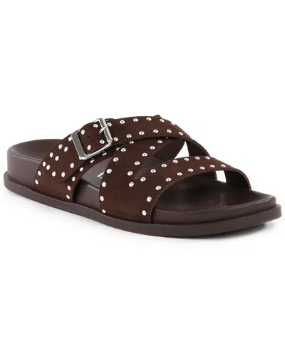 Seychelles Vip List Suede Sandal In White