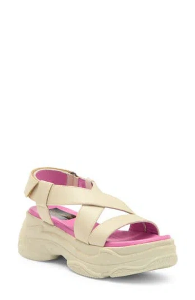 Seychelles Walk The Line Platform Sandal In Off White