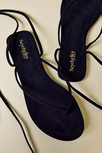 Seychelles Wander The World Ankle Wrap Sandal In Black, Women's At Urban Outfitters In Multi