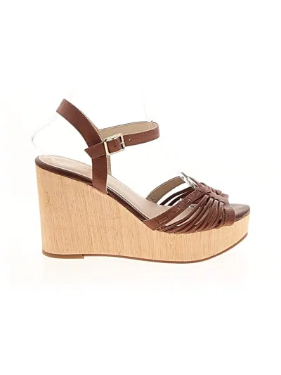 Pre-owned Seychelles Wedges In Brown