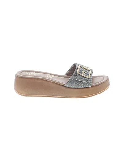 Pre-owned Seychelles Wedges In Gray