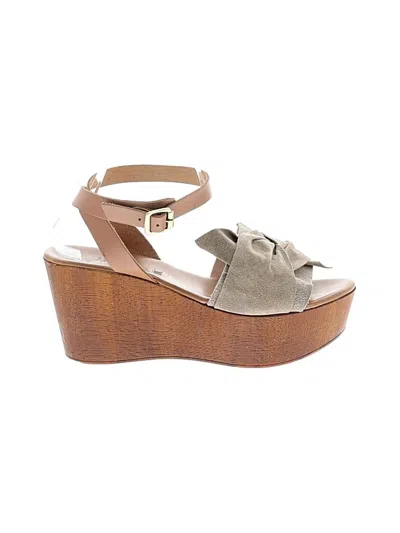 Pre-owned Seychelles Wedges In Tan