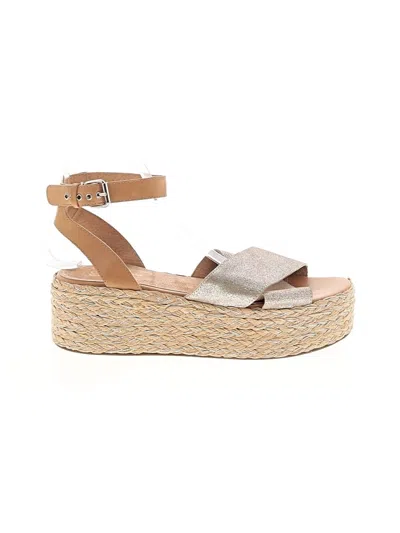Pre-owned Seychelles Wedges In Tan