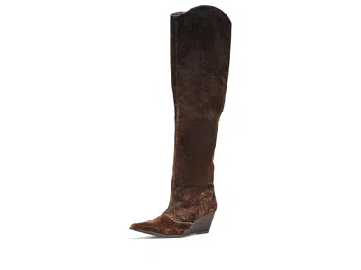 Seychelles Westlake Distressed Women's Boots Brown Fabric: 7.5 M, Synthetic