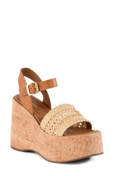 Seychelles Willow Platform Wedge Sandal In Brown