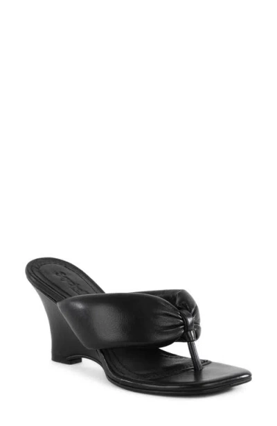 Seychelles Wishing Well Wedge Flip Flop In Black