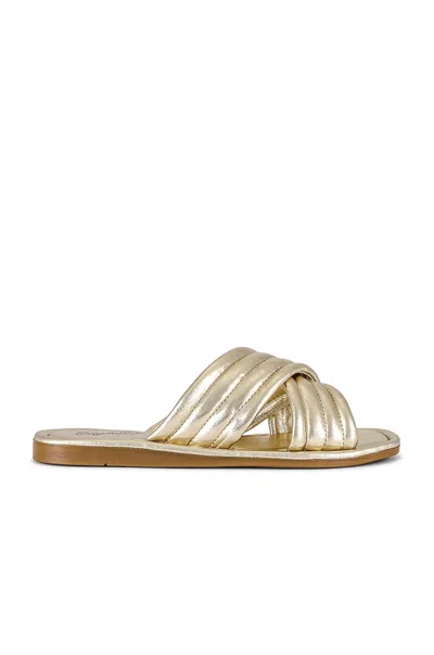 Seychelles Women's Cross Slip-on Flat Sandals In Gold