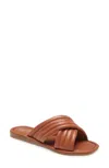 Seychelles Women's Cross Slip-on Flat Sandals In Tan In Brown