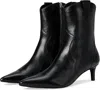 Seychelles Dallas Pointy Toe Western Sock Boot In Black Leather