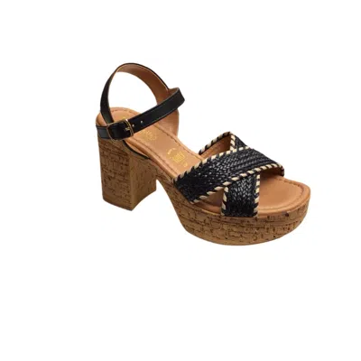 Seychelles Women's Italian-crafted Platform Sandals In Black/natural In Multi