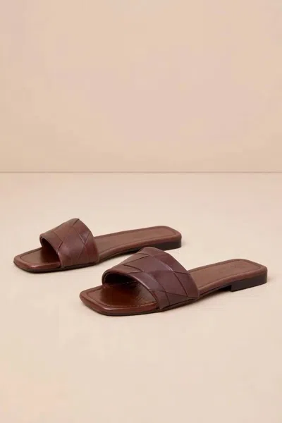 Seychelles Women's Portland Leather Slide Sandal In Brown