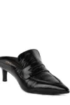 Seychelles Stunner Crinkle Leather Mule In Black