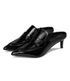 Seychelles Stunner Crinkle Leather Mule In Black
