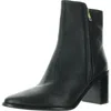 Seychelles Womens Zipper Leather Ankle Boots In Black