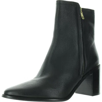 Seychelles Womens Zipper Leather Ankle Boots In Black