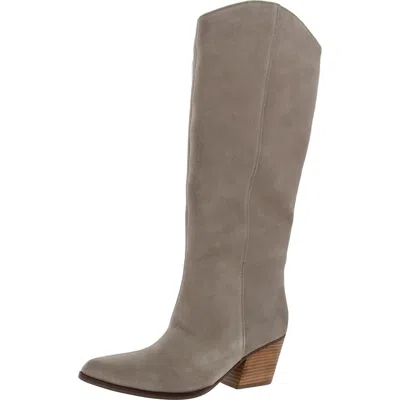 Seychelles Womens Zipper Suede Knee-high Boots In Gray