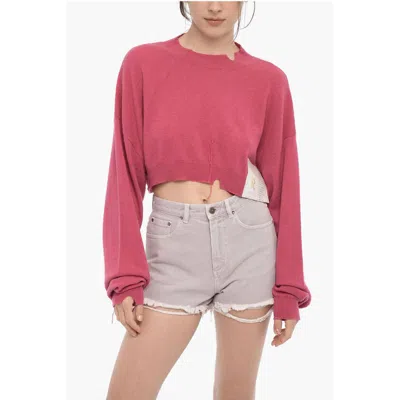 Seymayka Cropped Turtleneck Cashmere Blend Sweater