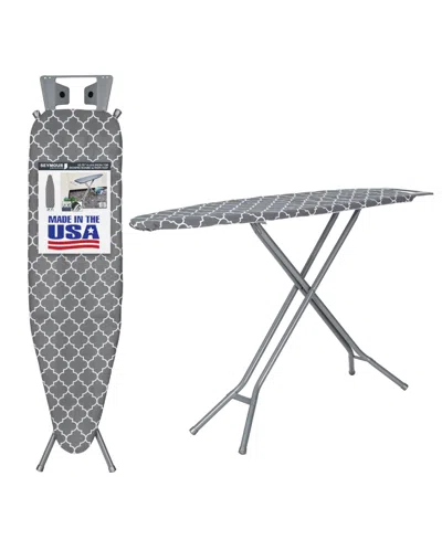 Seymour Home Products Adjustable Height, 4 Leg Ironing Board With Mesh Top In Grey Lattice