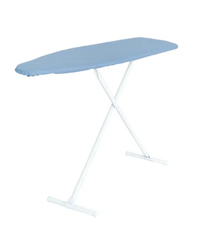 Seymour Home Products Adjustable Height, Freestanding T-leg Ironing Board In Light Blue