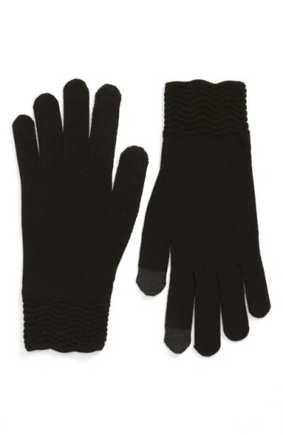 Seymoure Tech Gallery Wool Gloves In Black