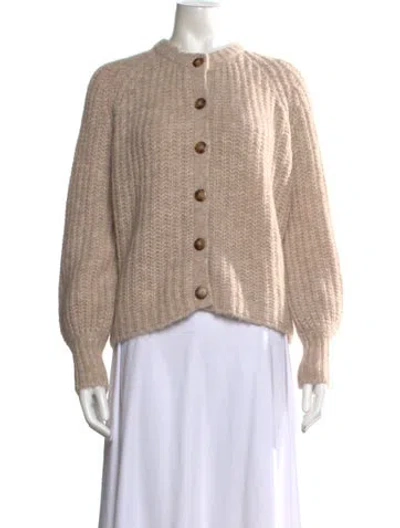 Pre-owned Sézane Alpaca Open Front Sweater W/ Tags In Neutral