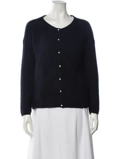 Pre-owned Sézane Alpaca Scoop Neck Sweater In Blue