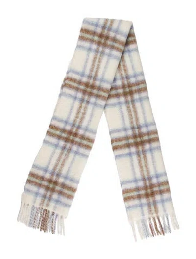 Pre-owned Sézane Alpaca Striped Scarf In Neutral