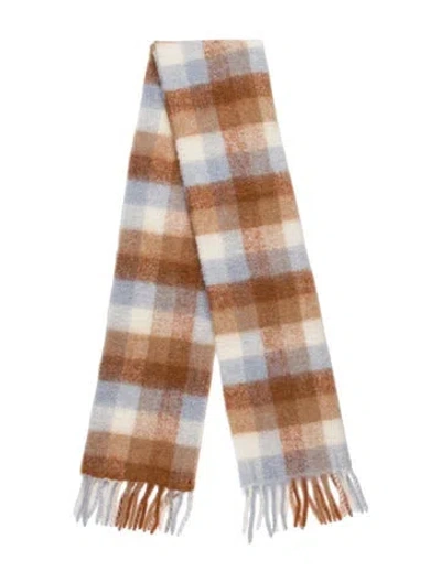 Pre-owned Sézane Alpaca Striped Scarf W/ Tags In Neutral