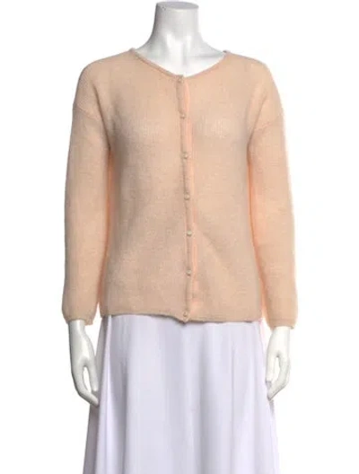 Pre-owned Sézane Alpaca V-neck Sweater In Pink