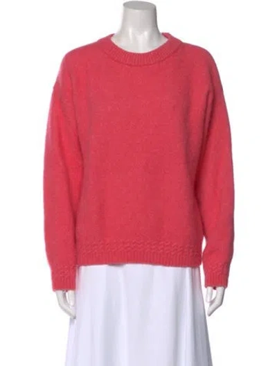 Pre-owned Sézane Baby Alpaca Crew Neck Sweater In Red