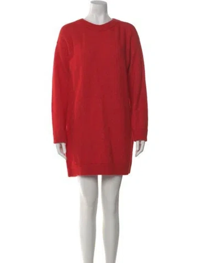 Pre-owned Sézane Baby Alpaca Crew Neck Sweater In Red
