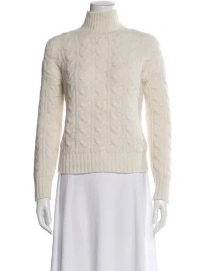 Pre-owned Sézane Baby Alpaca Turtleneck Sweater In Neutral