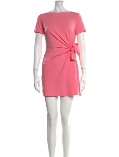 Pre-owned Sézane Bateau Neckline Mini Dress In Pink