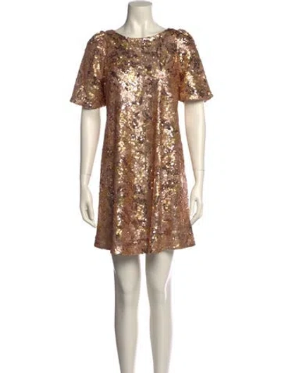 Pre-owned Sézane Bateau Neckline Mini Dress W/ Tags In Multi